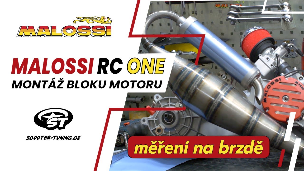 Malossi RC-ONE: měření na brzdě