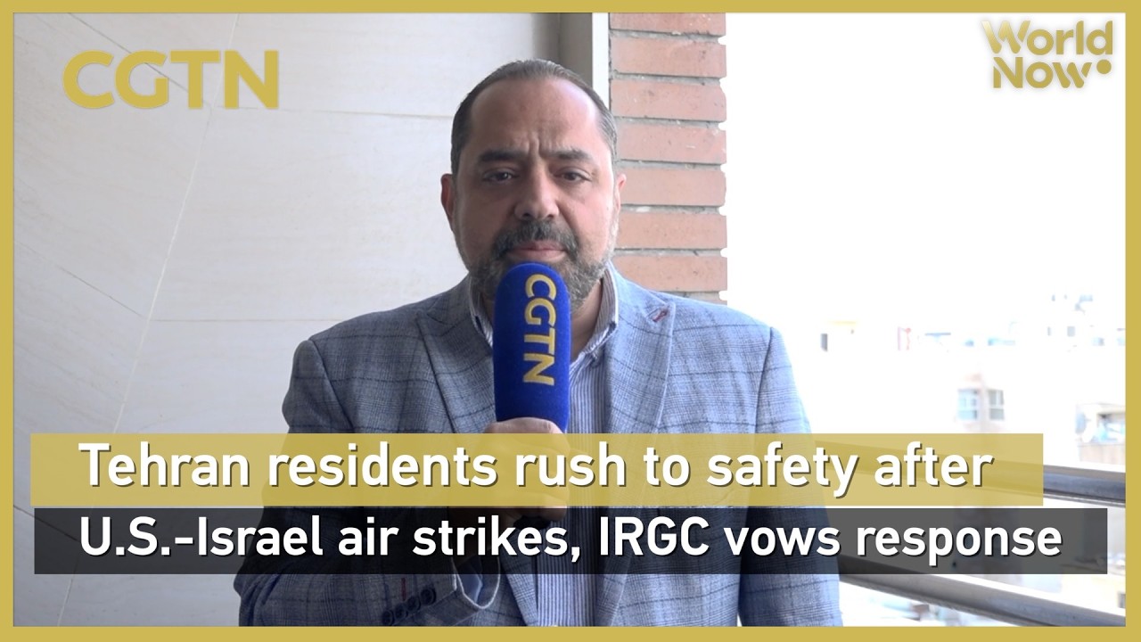 Tehran residents rush to safety after U.S.-Israel air strikes, IRGC vows response#worldnow