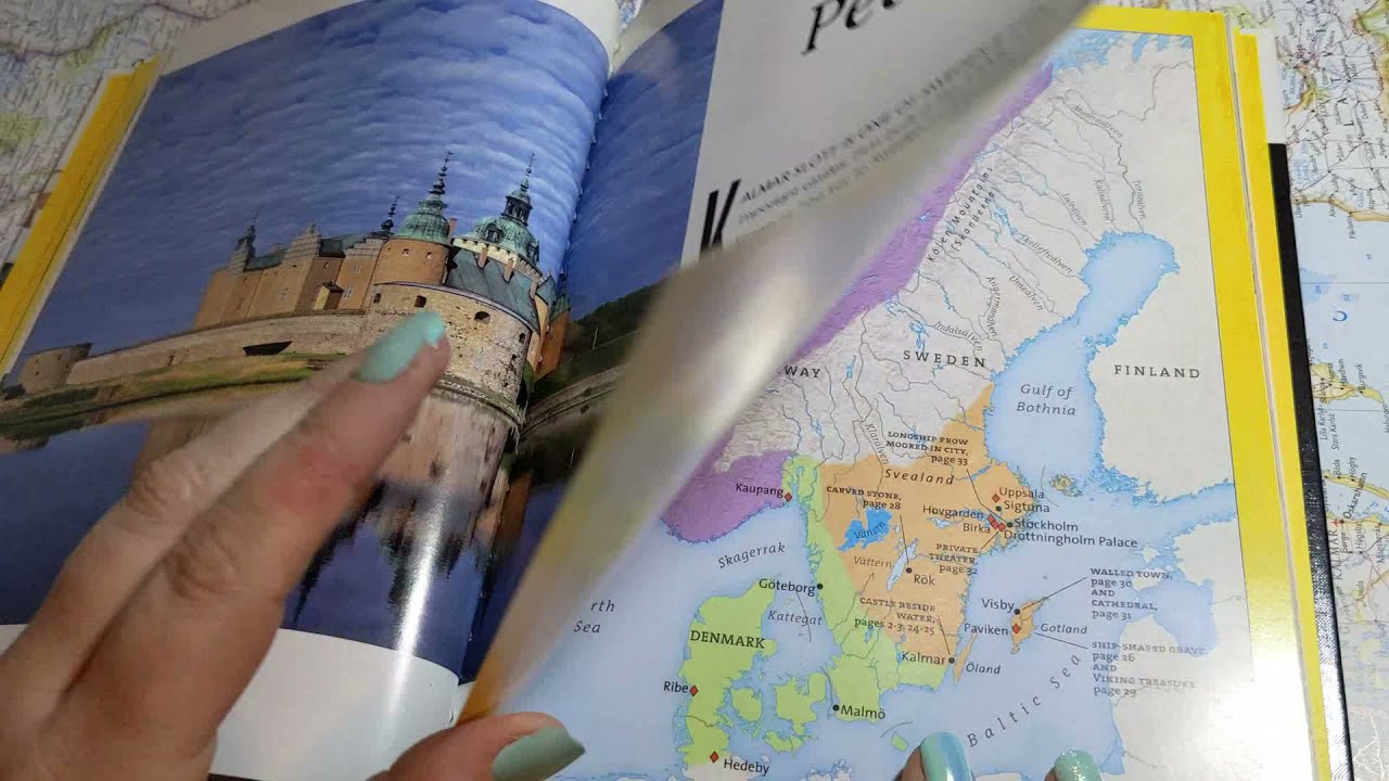 ASMR ~ Soft Spoken Facts about Sweden ~ Page Turning