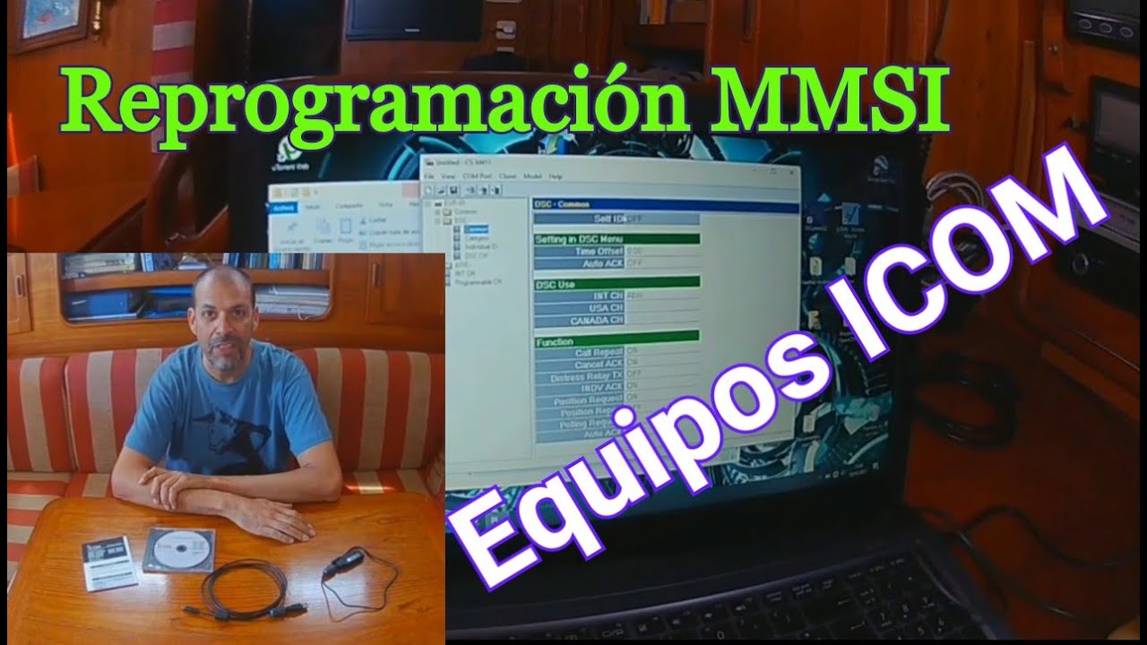 Reprogramación o borrado de MMSI. ICOM