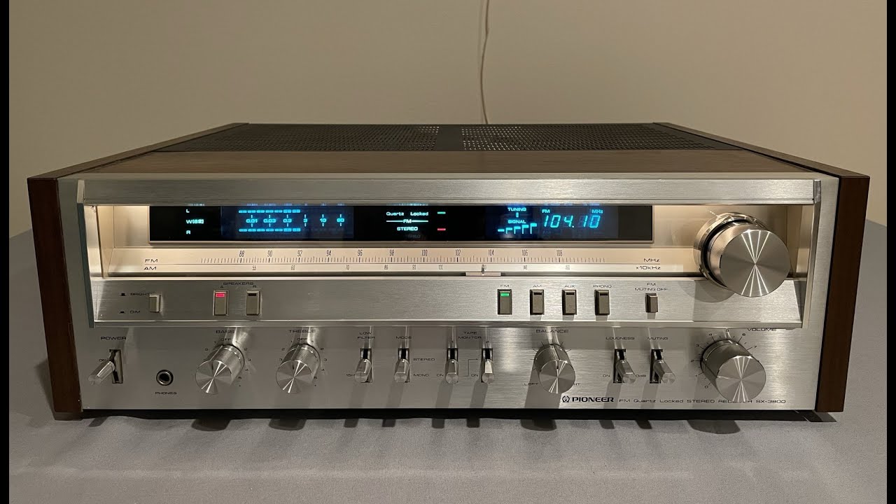 Pioneer SX-3800 Vintage Receiver - Demo video after repair & restoration