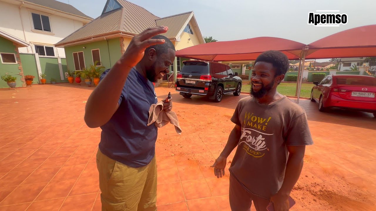 #watch - Today @ APEMSO, A Fast Rising Suburb in Kumasi + Road UPDATE. #realestate #wow