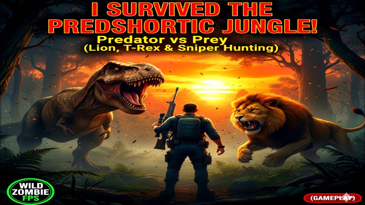 I SURVIVED THE PREHISTORIC JUNGLE! 🦖 Predator vs Prey (Lion, T-Rex & Sniper Hunting) #8
