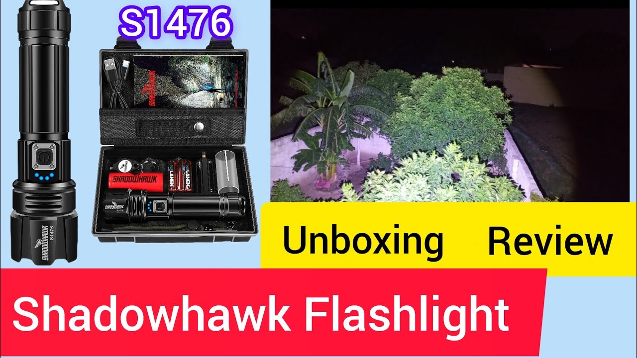 Unboxing Shadowhawk S1476 tactical led light🚨.best tactical led light.review shadowhawk flash light