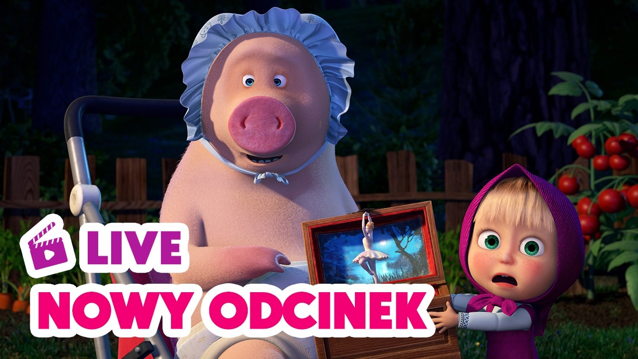 🔴 LIVE✨ Nowy odcinek ✨ Śpiące królewny 🎁🎀 Masza i Niedźwiedź ⚡ NA ŻYWO