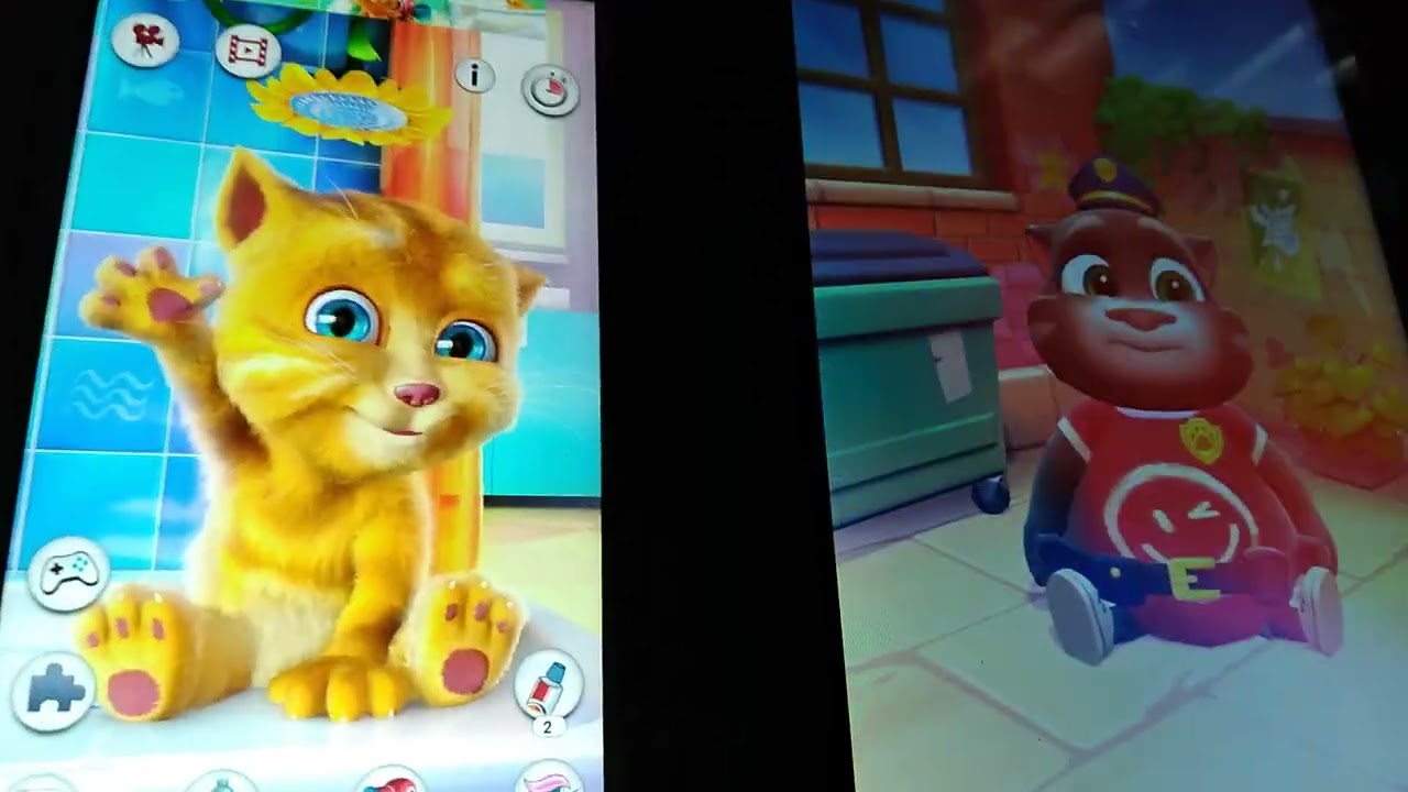 Talking Ginger vs Talking Tom Echo