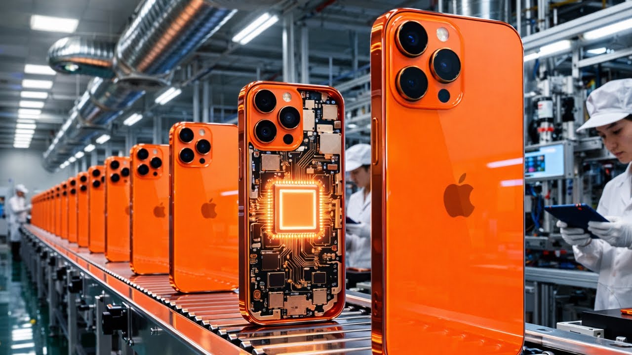 Внутри Apple iPhone 17 Pro Max Factory Orange Edition (полный процесс)