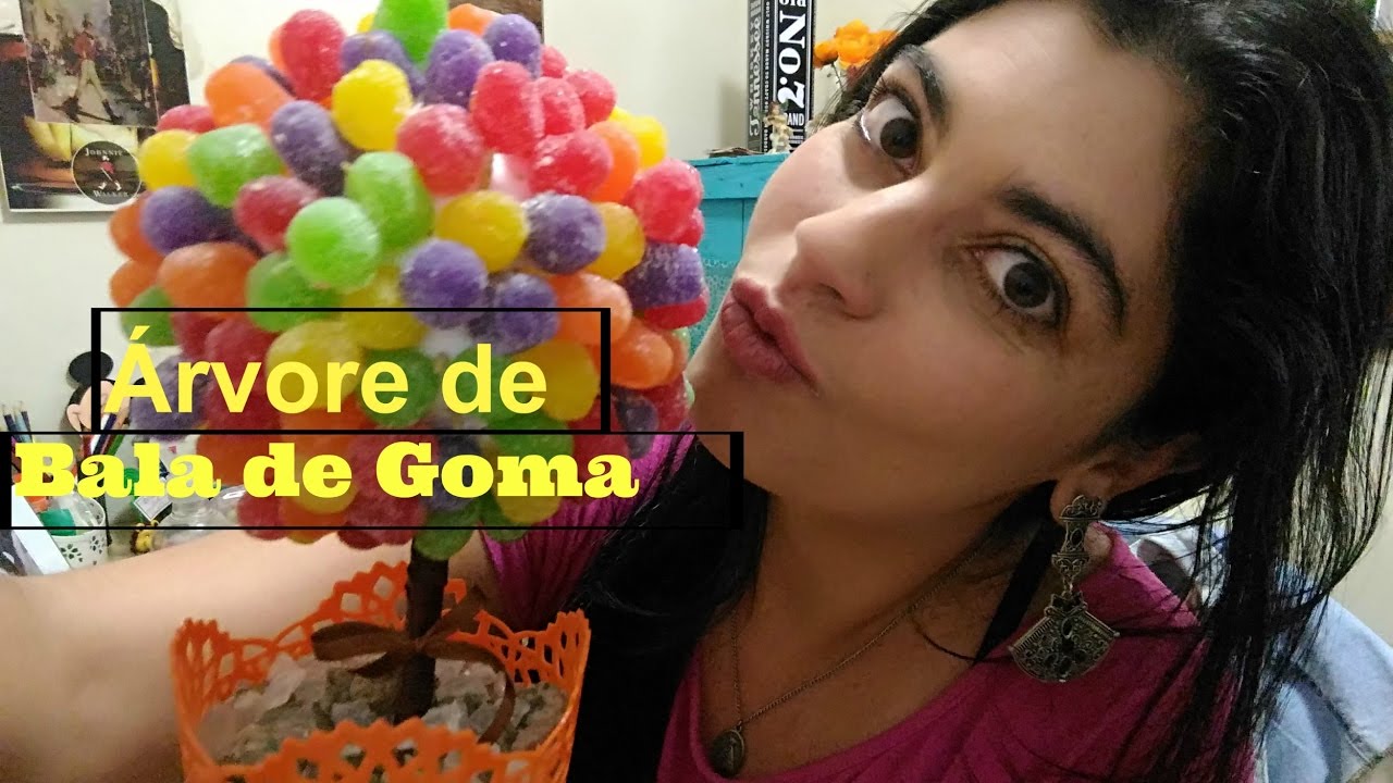 Faça você mesmo: Árvore de Bala de Goma - Decoração Festas !