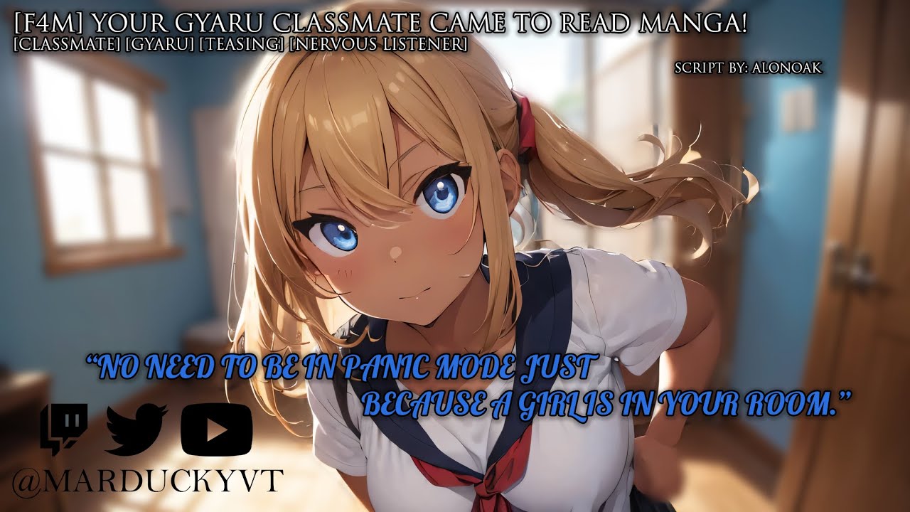 [F4M] Your Gyaru Classmate Came To Read Manga! [SFW] [Gyaru] [Teasing][Nervous] // Marukamo Tenji VA