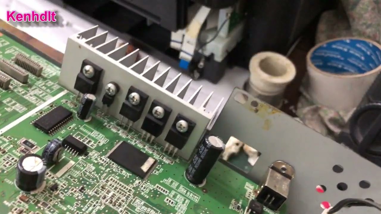Epson lỗi main bật không lên 1390 R1430 R390 L1800 how to repair dead logic board