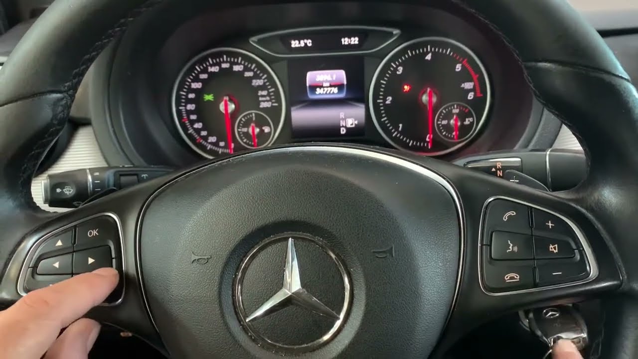 Mercedes B Class 2016 сброс сервисного обслуживания
