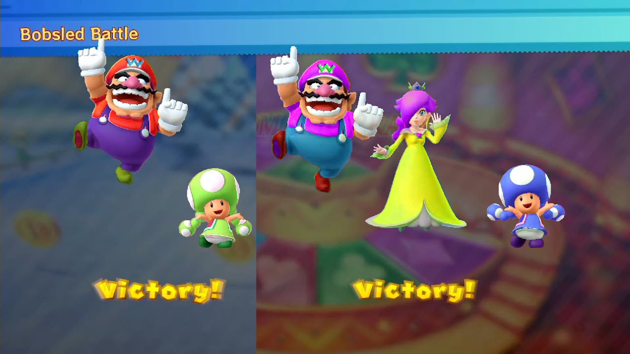 Mario Party 10 Custom Maps Wario vs Waluigi vs Rosalina vs Toadette