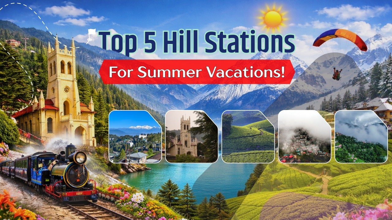 Top 5 Hill Stations for Summer 2026 | Summer Vacation Places | Hill Stations for Summer Vacation❄️