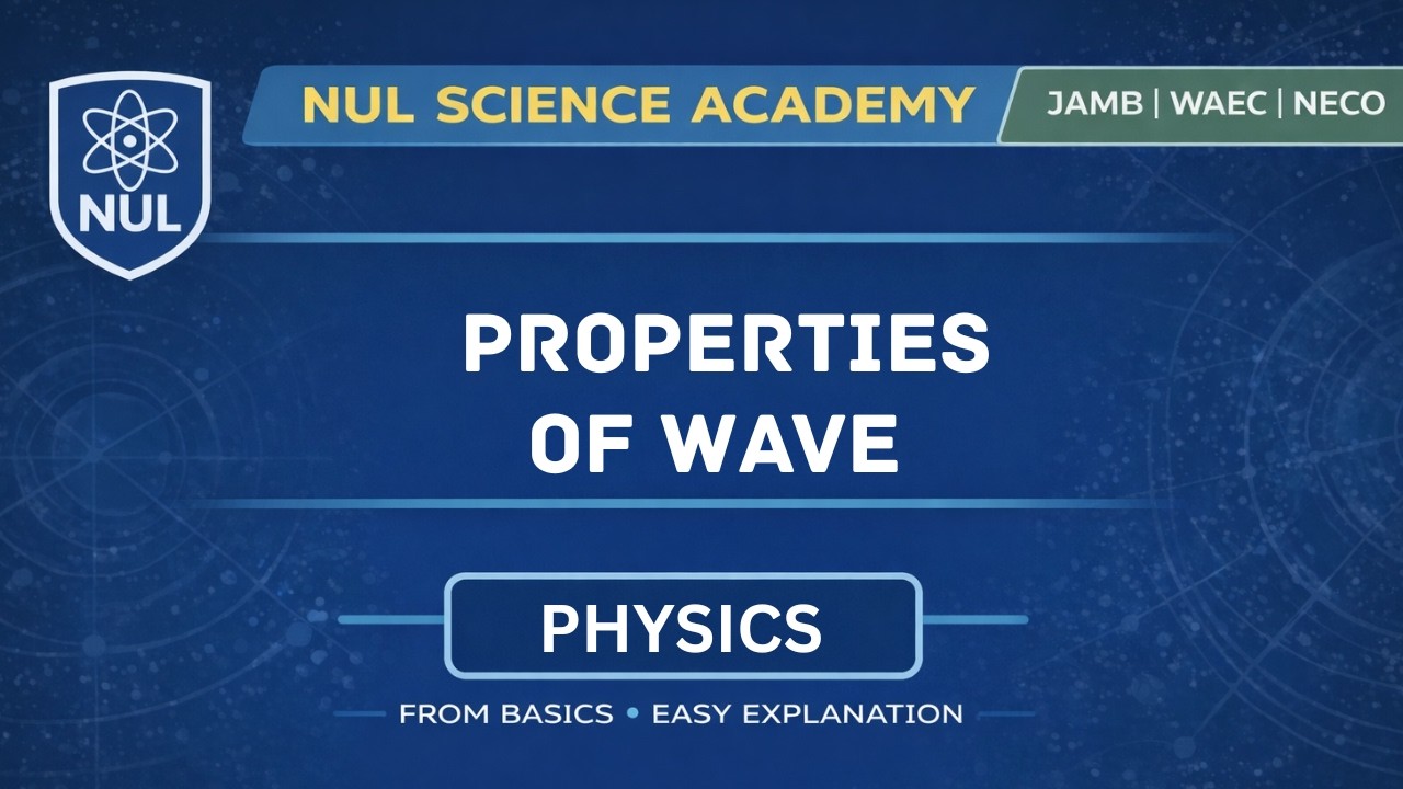 JAMB PHYSICS | PROPERTIES OF WAVES