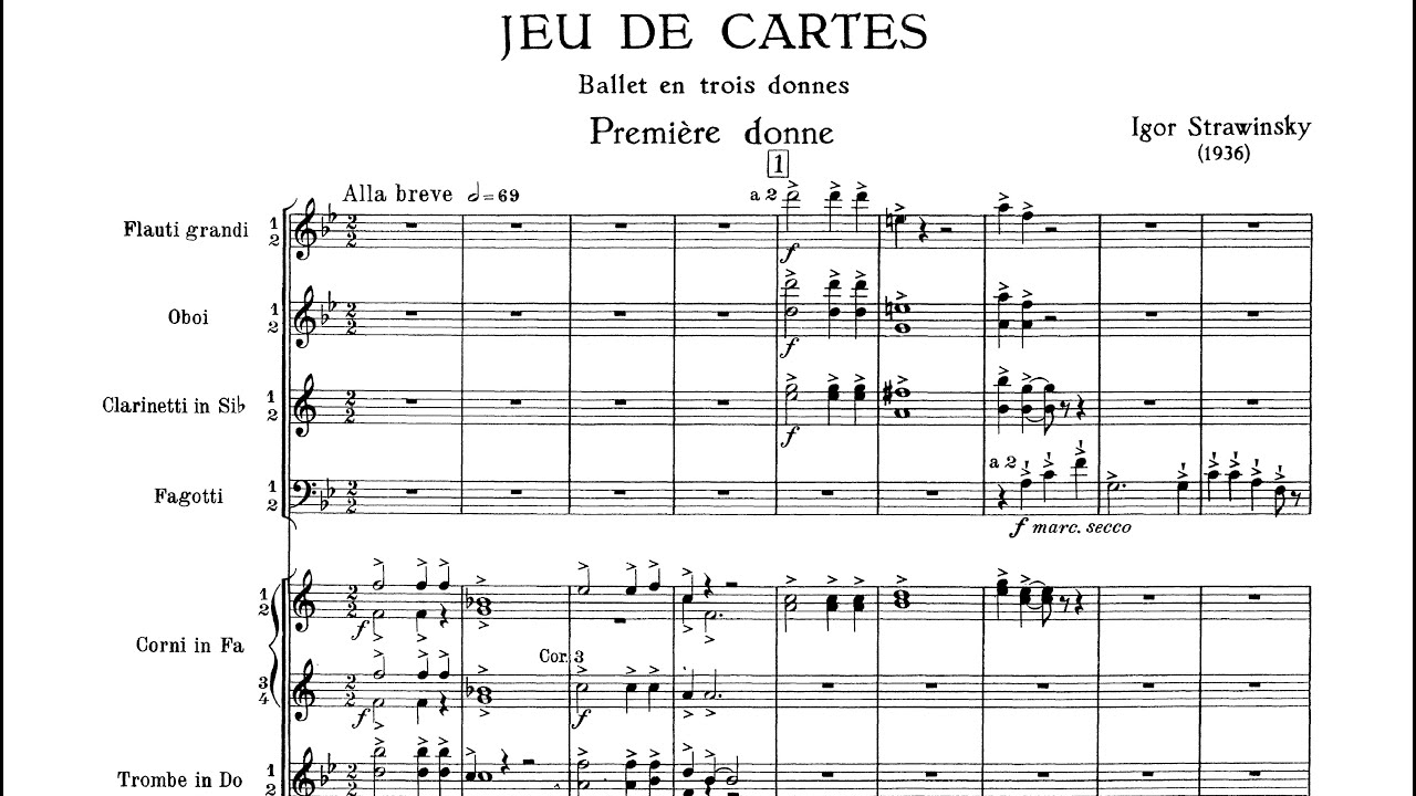 [Full Score] Stravinsky - Jeu de cartes (Card Game: A Ballet in Three Deals), K059