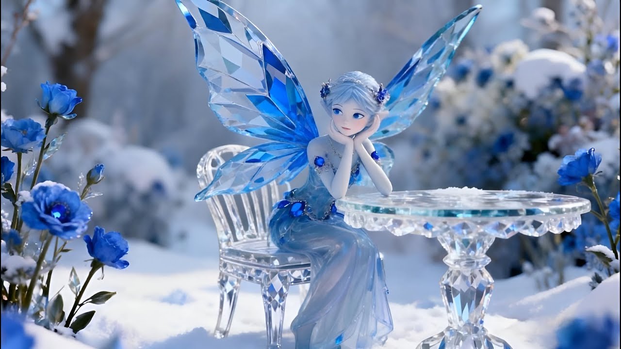 Blue Crystal Elven Realm ❄️✨ | A Dreamy Fantasy World [AI Music Video]