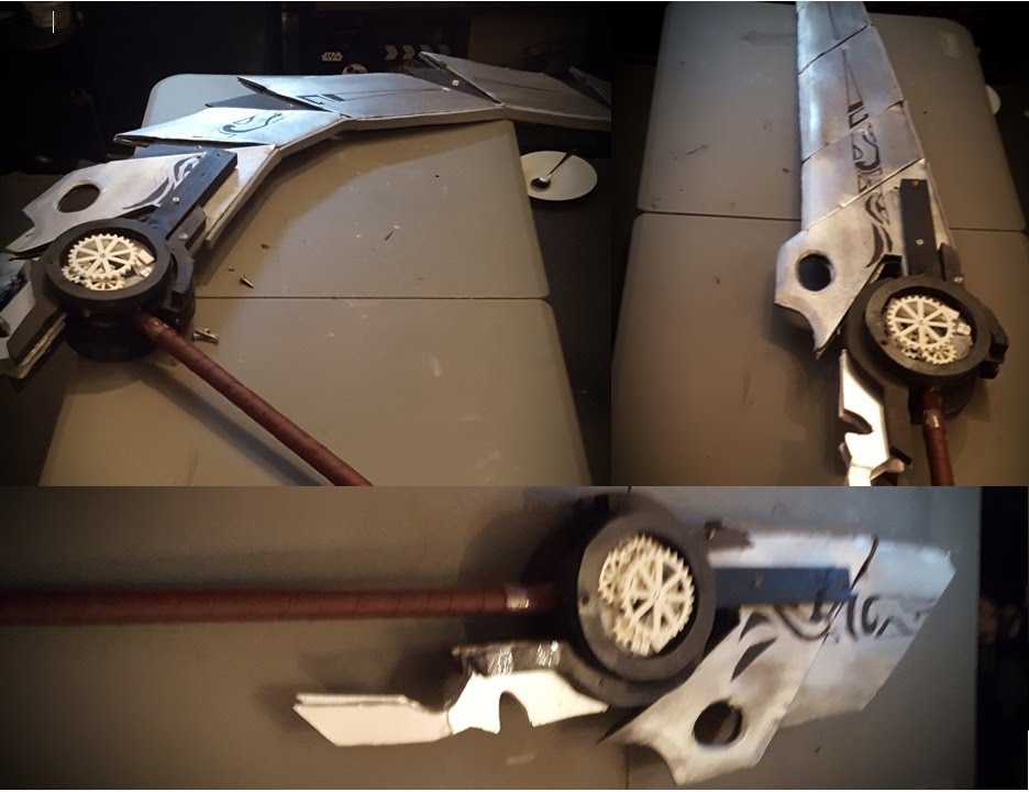 RWBY Transforming Qrow scythe: prop replica cosplay [time-laps]