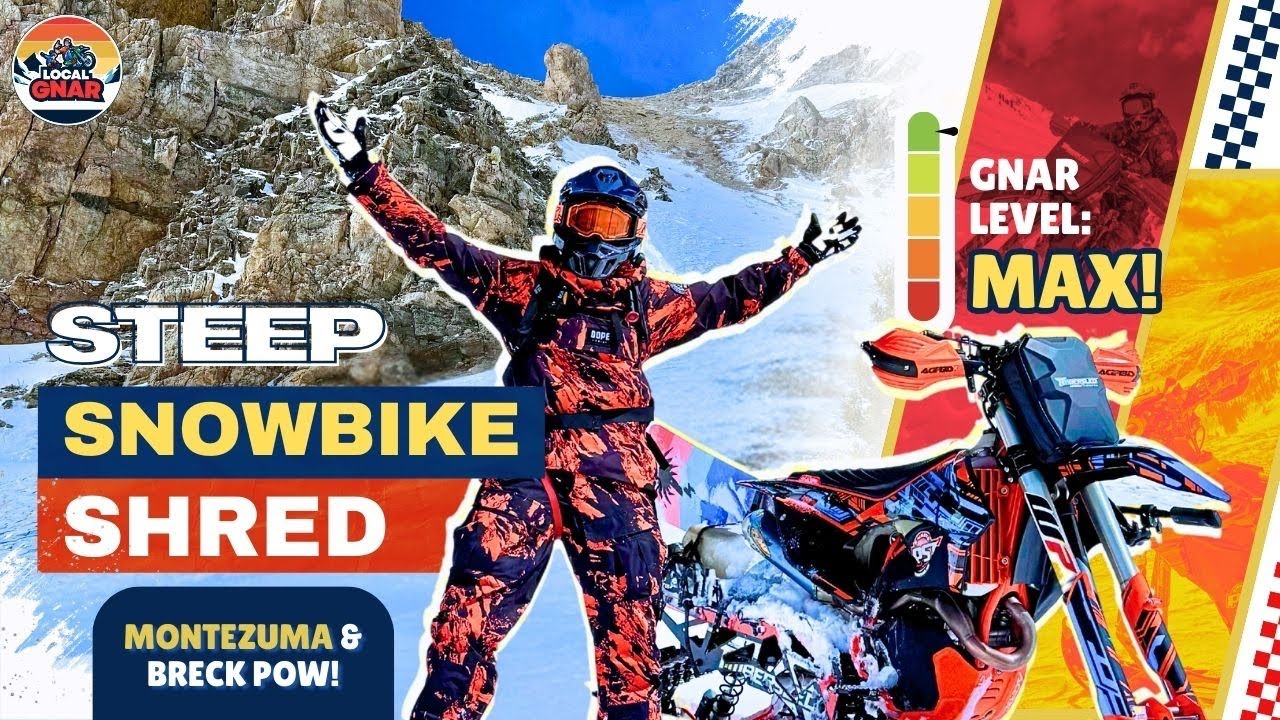 STEEP Backcountry Sled GNAR - Snowbike RIPS Montezuma & Breckenridge Back Bowls