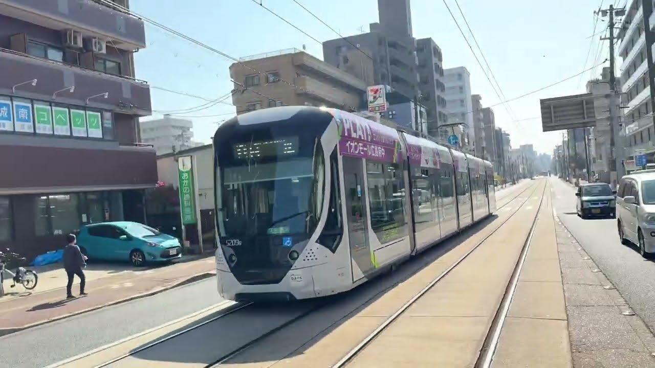 広島電鉄路面電車　2026.02.22 県病院前