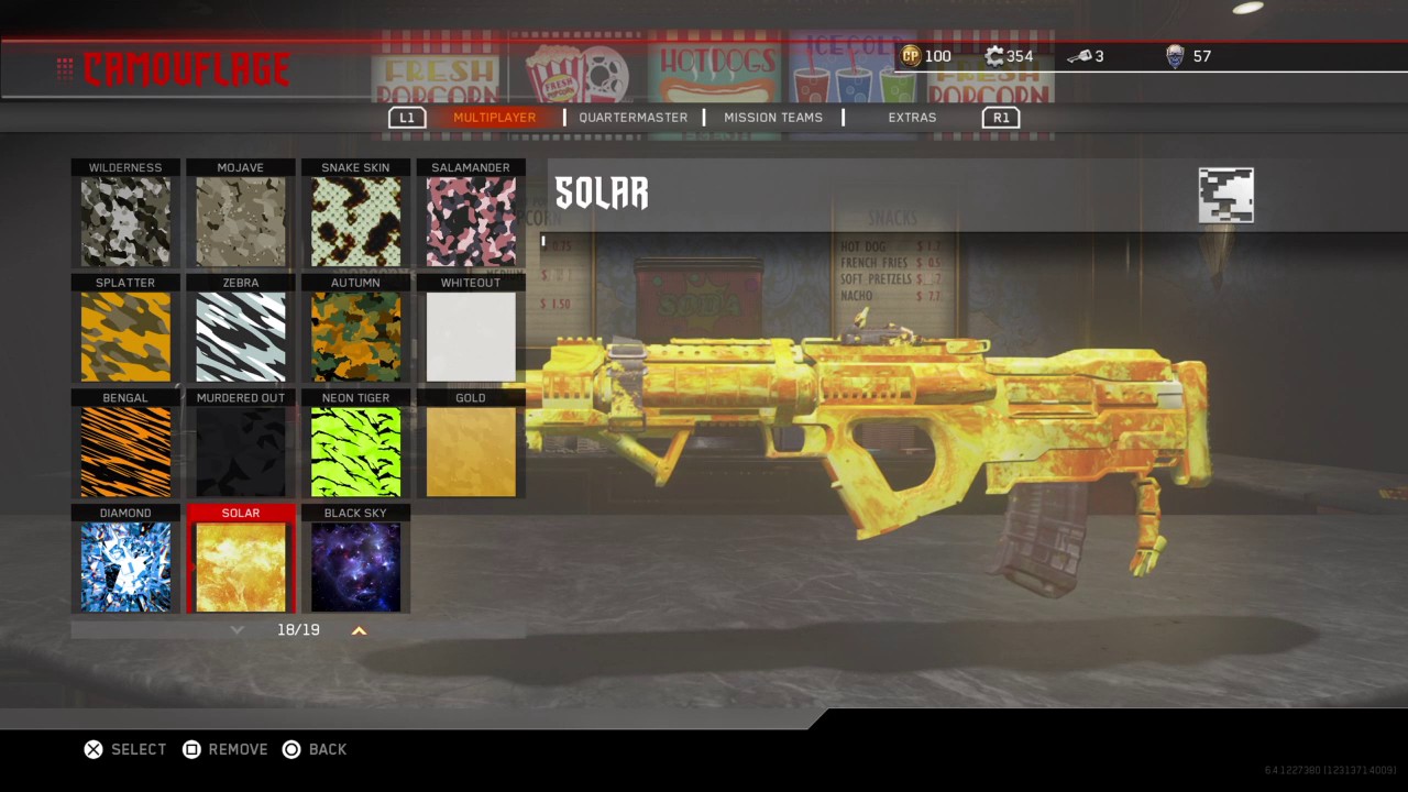 Cod iw solar diamond and black sky free unlocked
