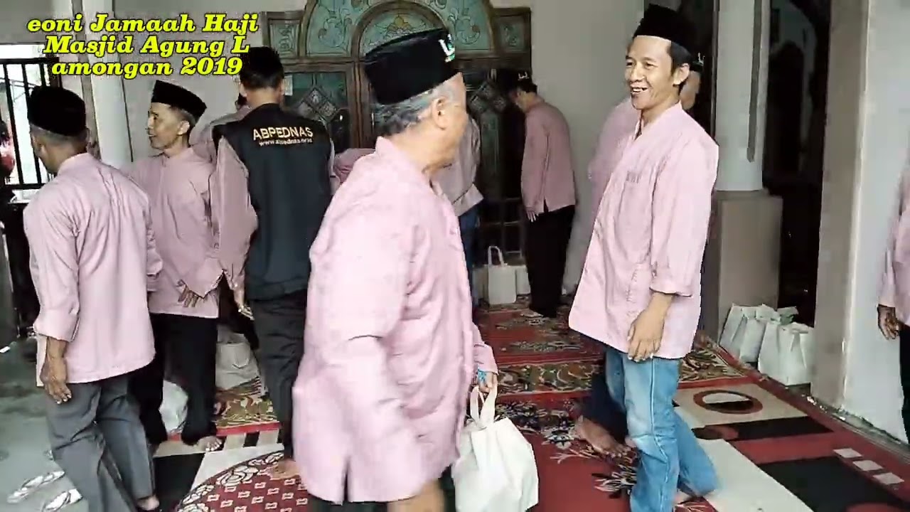 Reoni Jamaah Haji Masjid Agung Lamongan 2019. Di Kembangbahu