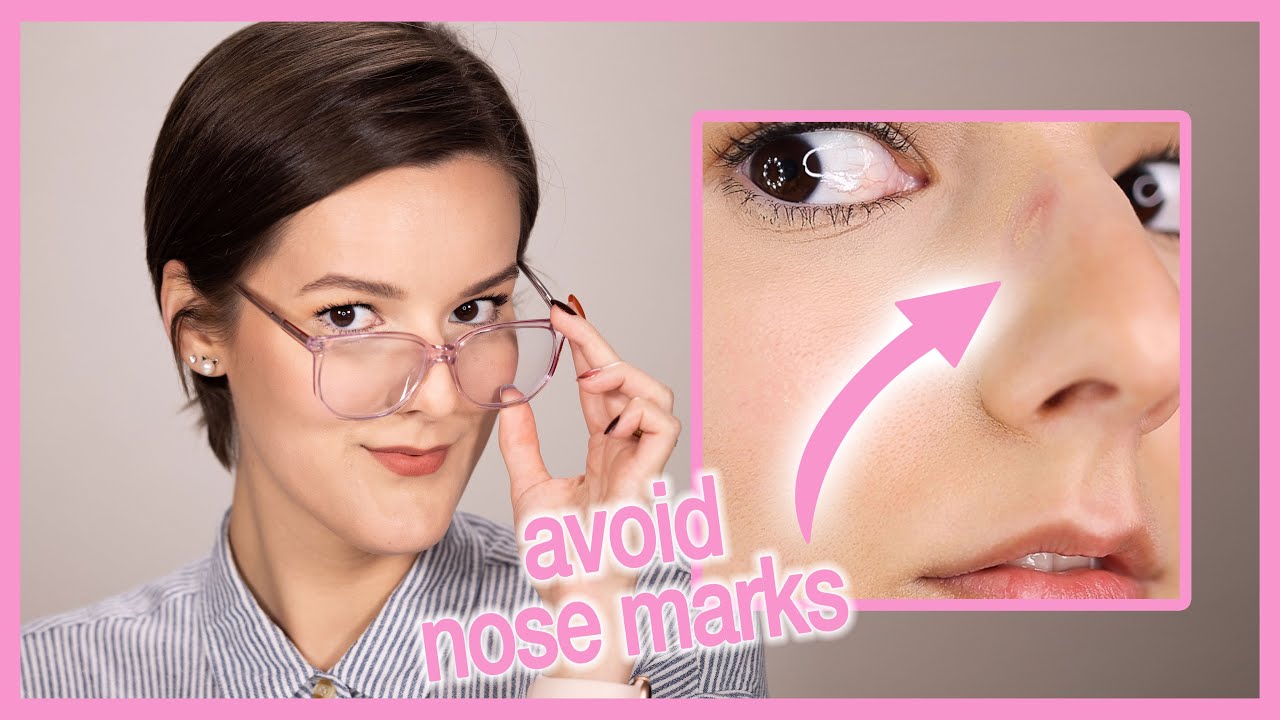 Makeup Technique to Avoid Glasses Marks on Your Nose (7hr Wear Test)