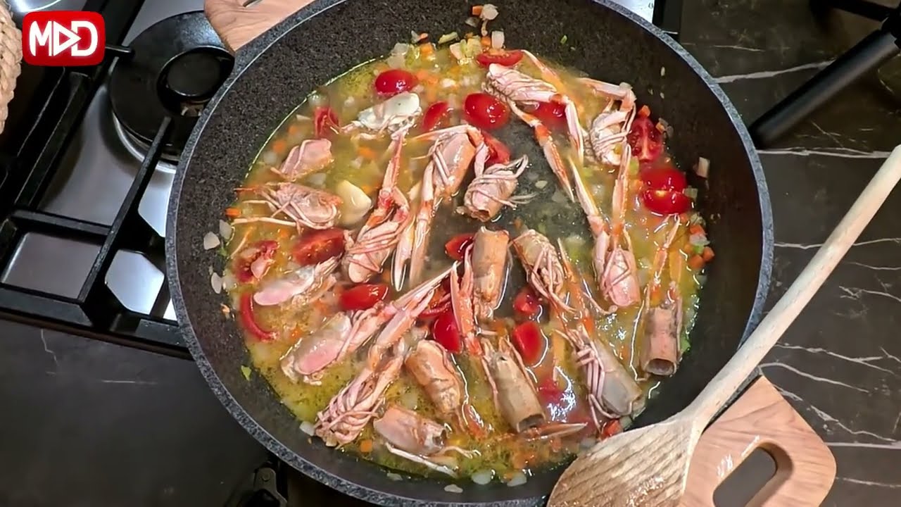 Tagliatelle con gli Scampi Freschi - Parte 2