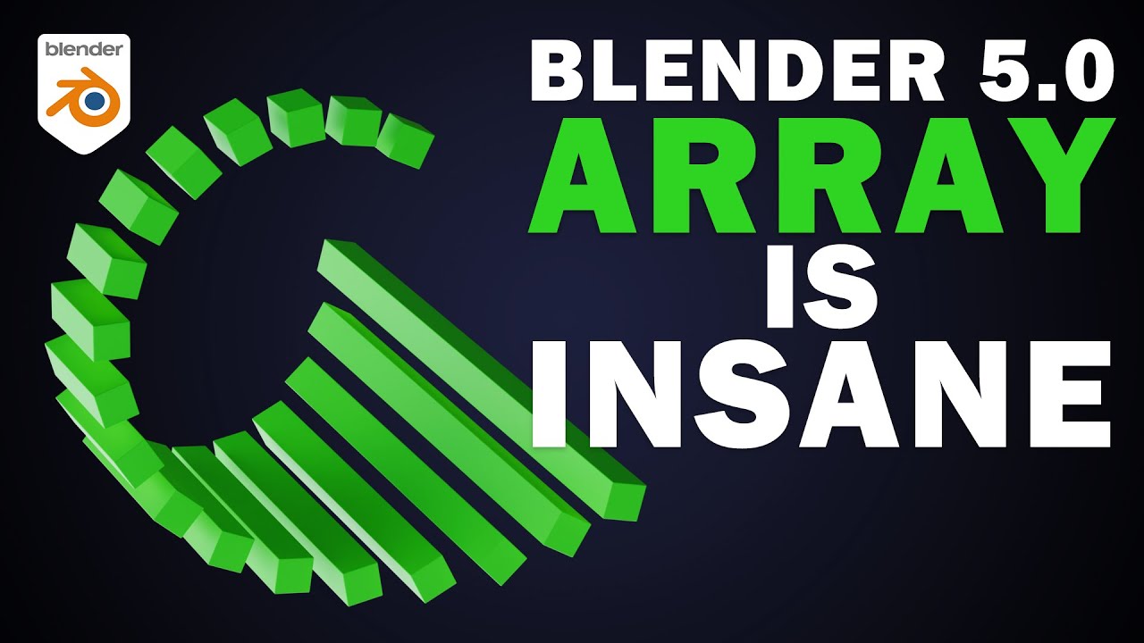 The New Blender 5.0 Array Is INSANE &mdash; Way Better Than Add-Ons!