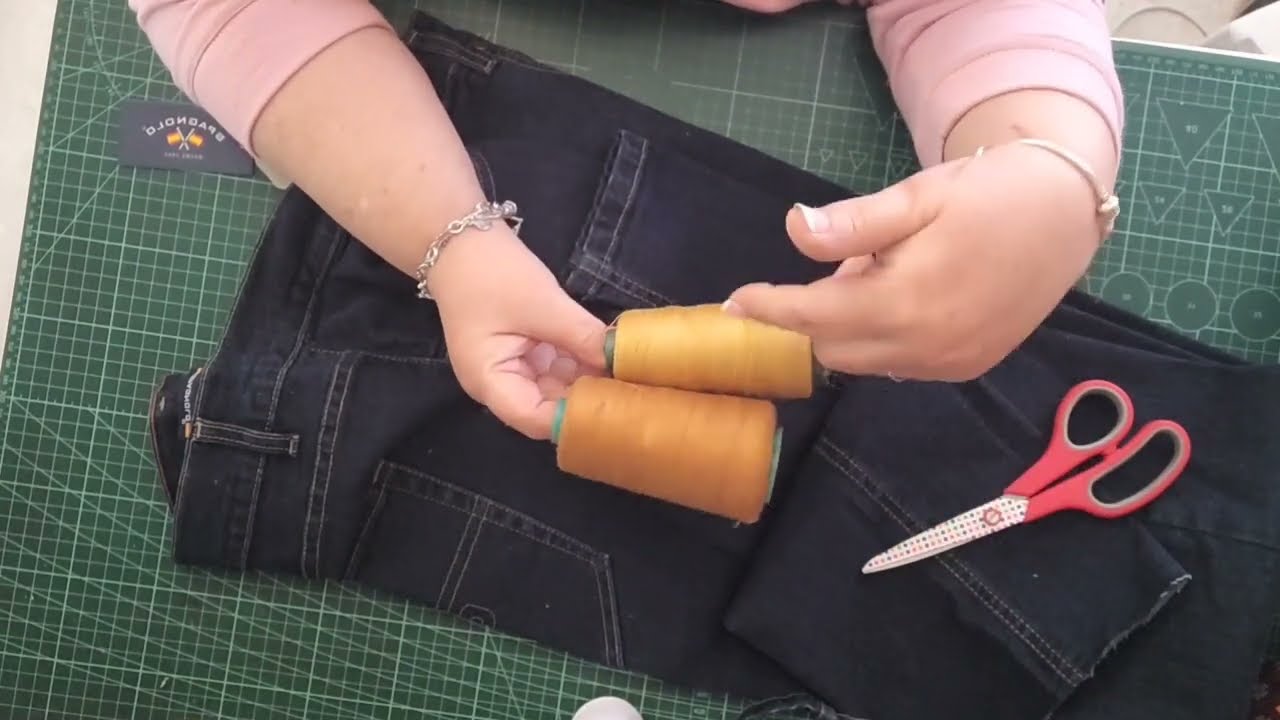 como coser el bajo de un jean igual que de fabrica