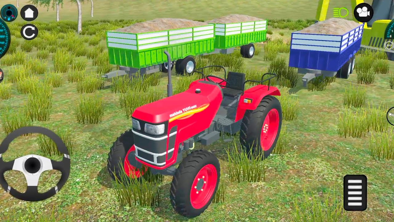  🚜 New mahindra nowo tractor 🚜 and trolley games