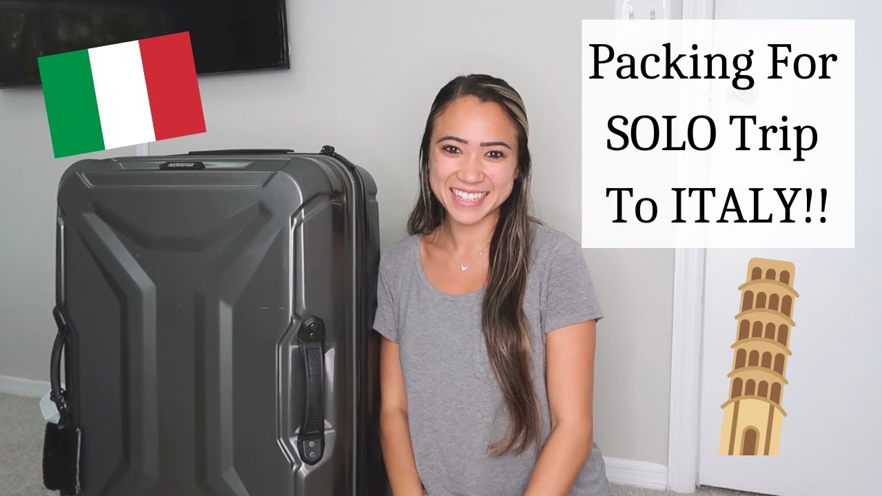 Packing For SOLO Trip To ITALY!! | Emilyy Elizabeth Davio | Italy