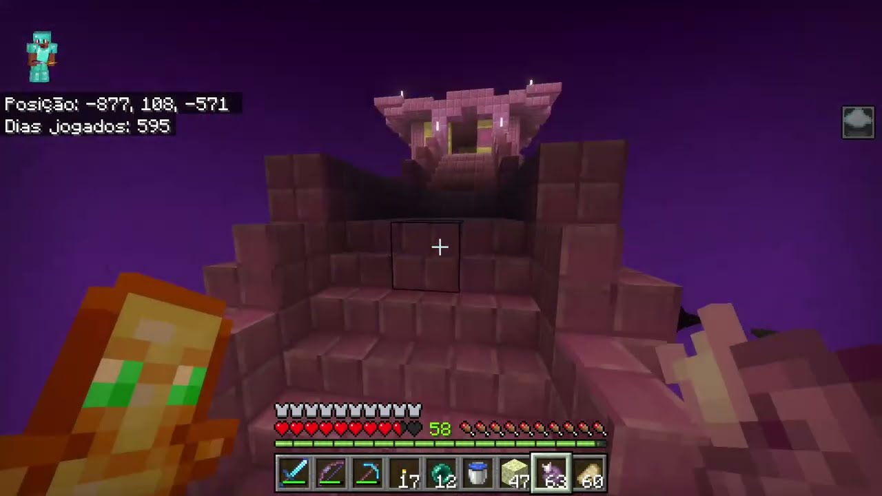 Meu mundo eterno Minecraft - Finalmente matei o dragão!