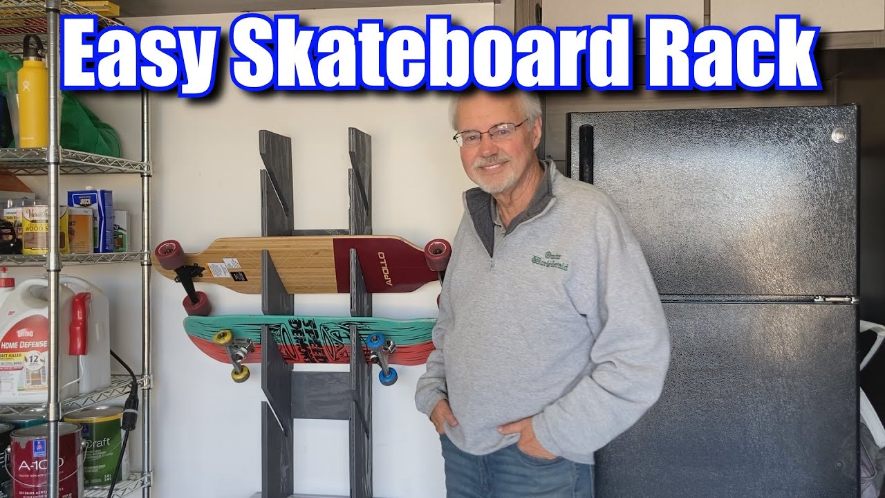 An Easy DIY Skateboard Rack
