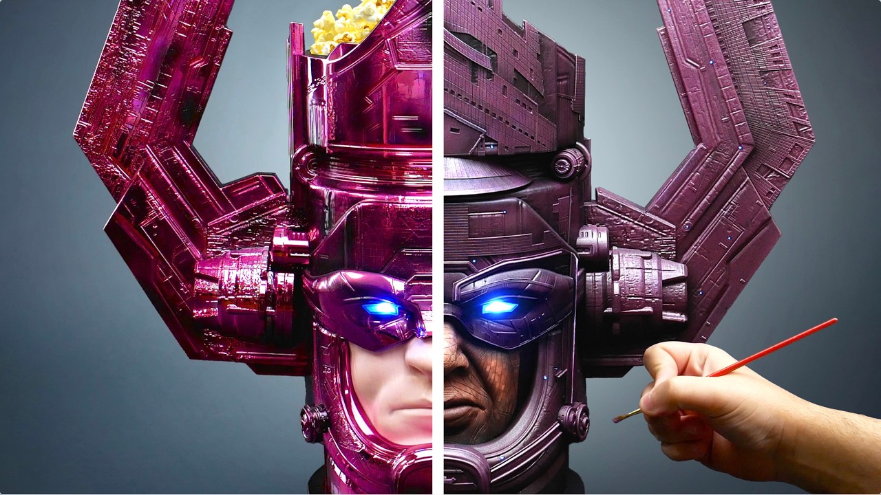 Repainting the Galactus Popcorn Bucket