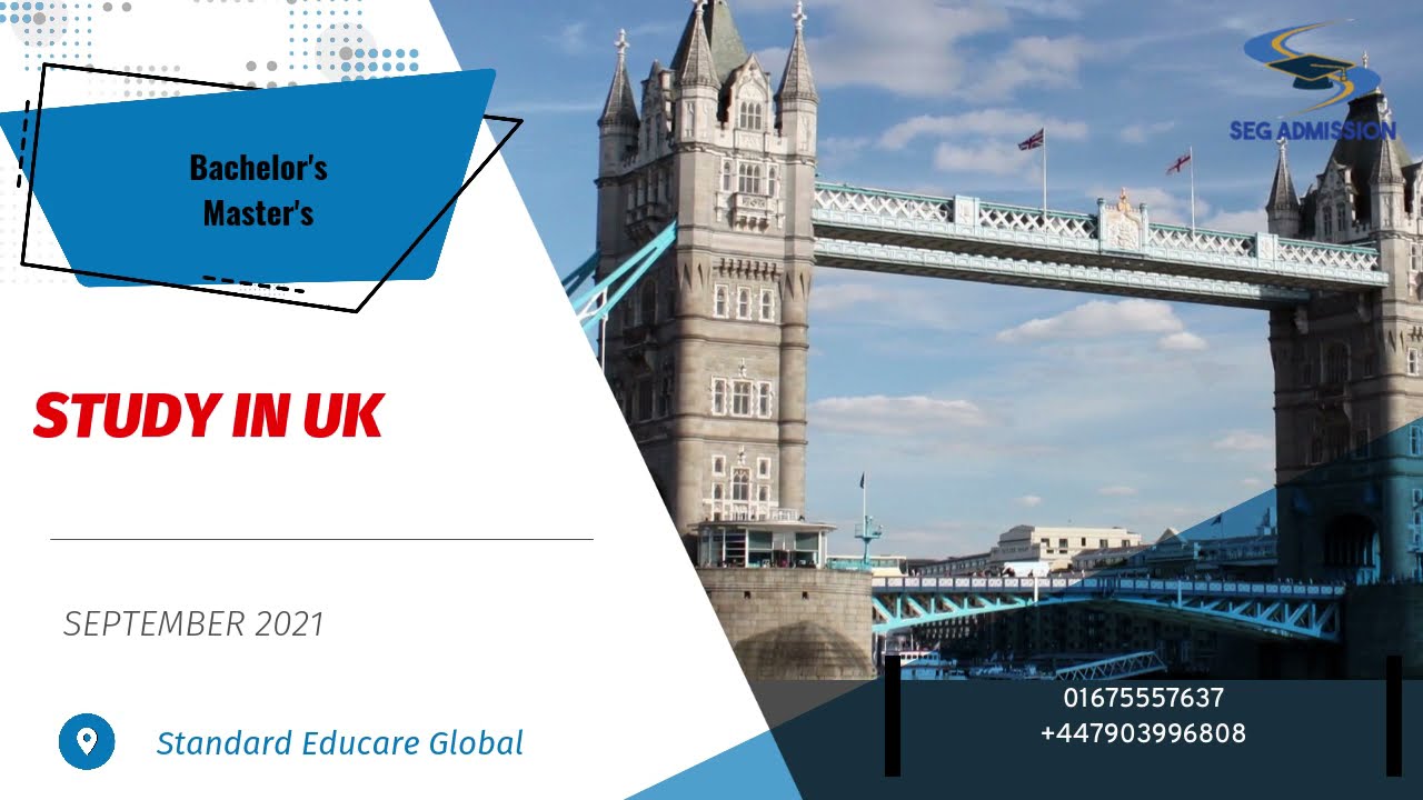 Study in UK, Intake September 2021