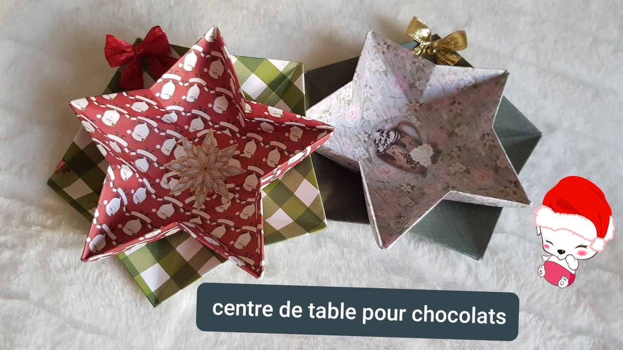 Faire une étoile pour recevoir les chocolats sur la table de Noël 🎄🎄