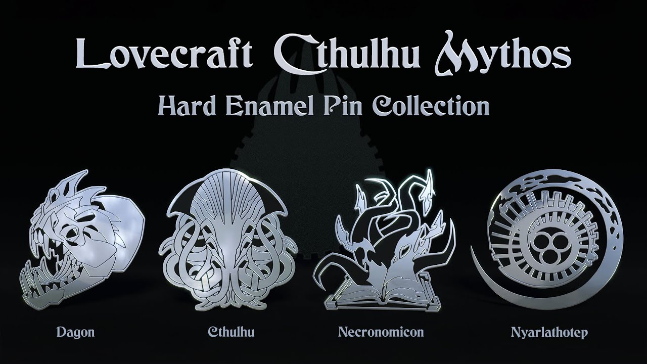 Lovecraft's Cthulhu Mythos - Hard Enamel Pin Collection