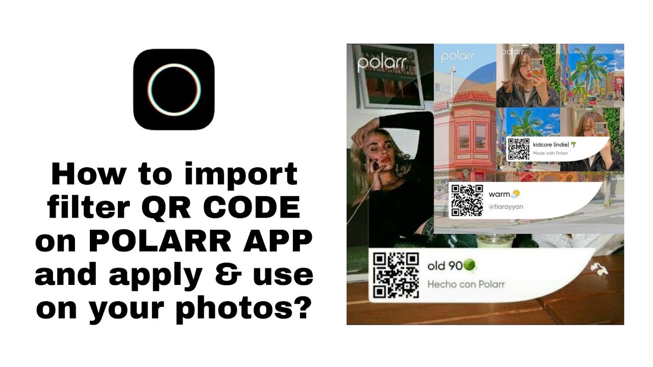 How to import filter QR CODE on POLARR APP and apply on your photos ? How to use Polarr codes ?