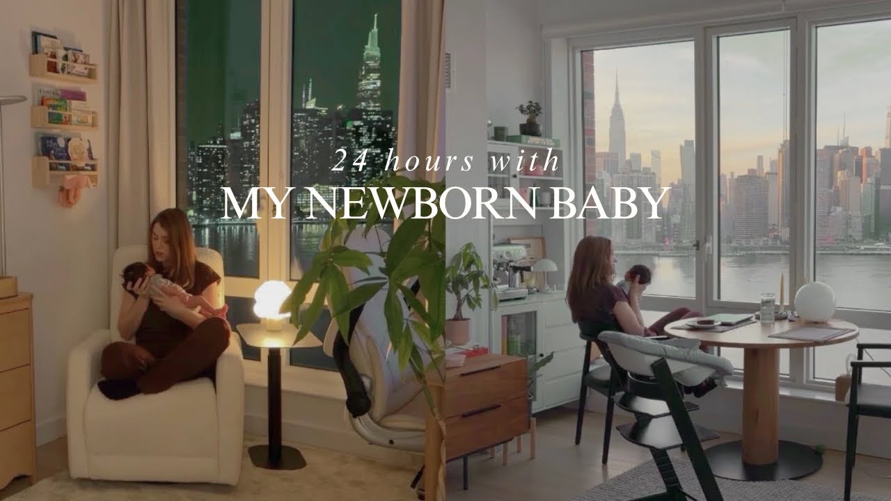 24 Hours With My 4 Week Old Newborn | First Time Mom