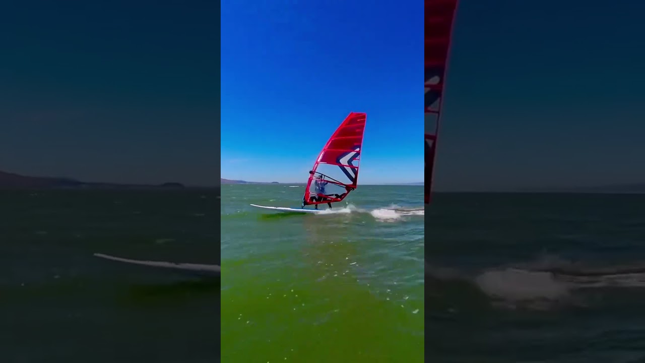 Windsurfer LT excels in blasting across the water @ Coyote Point. #windsurfing #windsurf