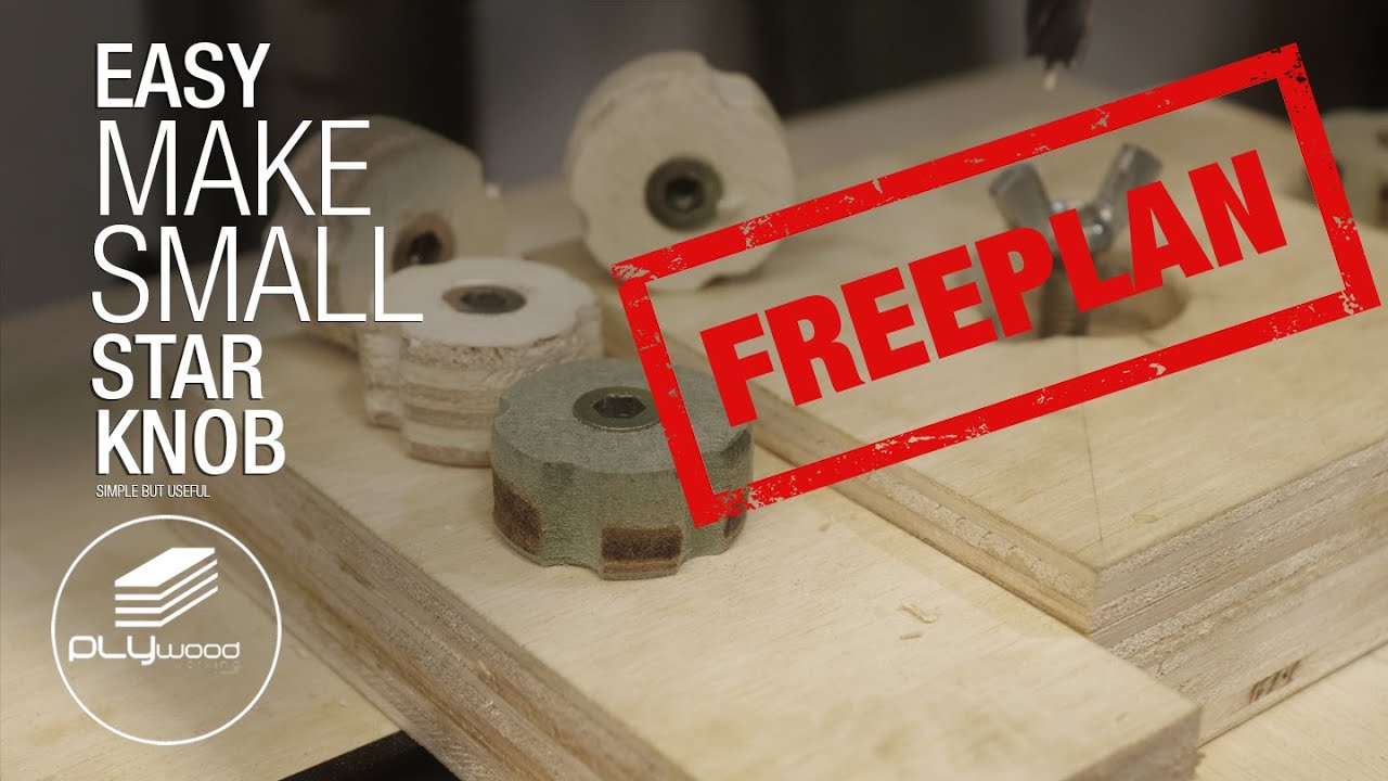 Make Small Star Knob with Jig - FREEPLAN