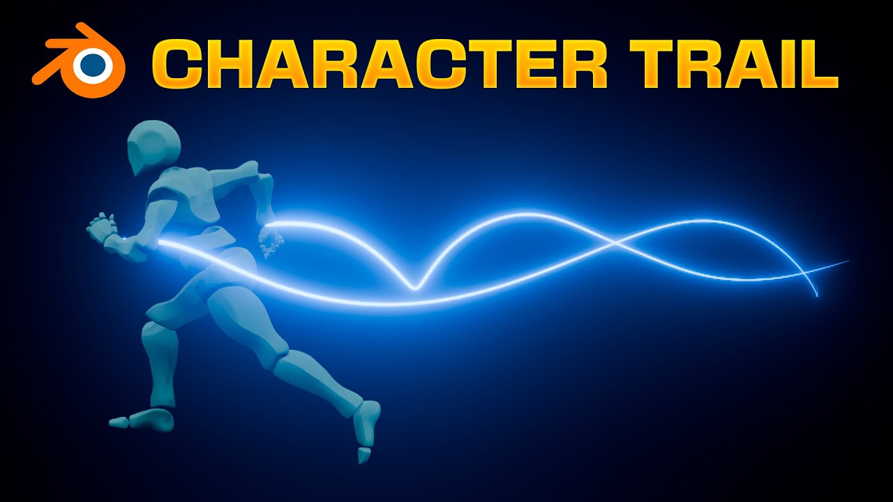 How to Create Character Trails from Bones with Blender Geometry Nodes