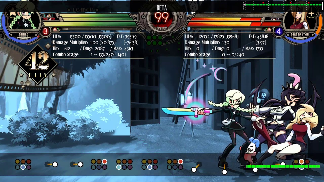 Skullgirls: Day 1 Annie Happy Birthday combo + Double Snap (READ DESCRIPTION)