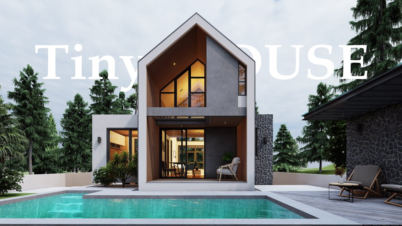 TINY HOUSE DESIGN IDEA on a Sloping Terrain ¦ Digital Tour
