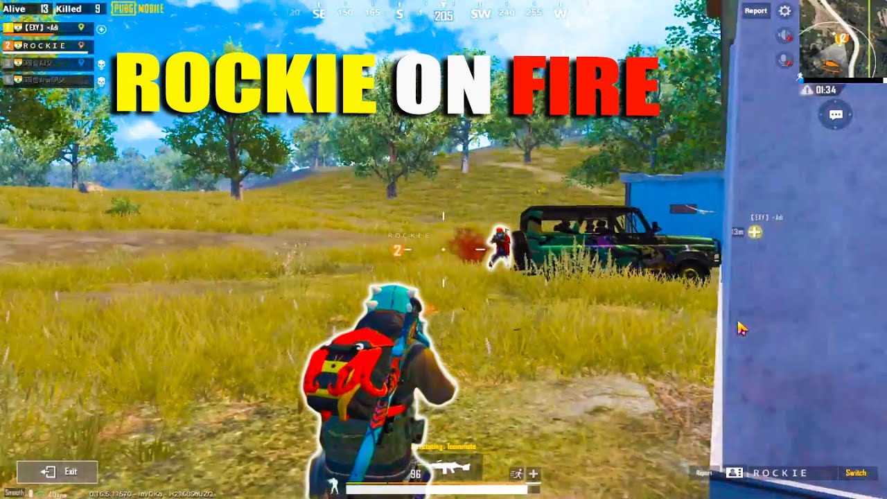 ROCKIE ON FIRE VERA LEVEL  MATCH 1 AND 1vs4 CLUTCH AGGRESSIVE GAMEPLAY