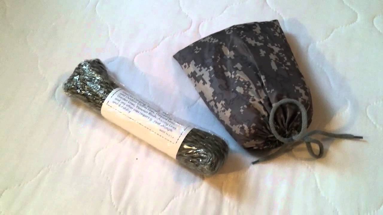 US Army Poncho and 550 cord