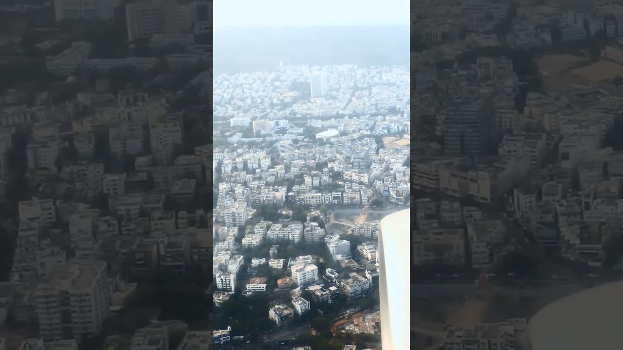 Visakhapatnam (Vizag) city aerial view from plane