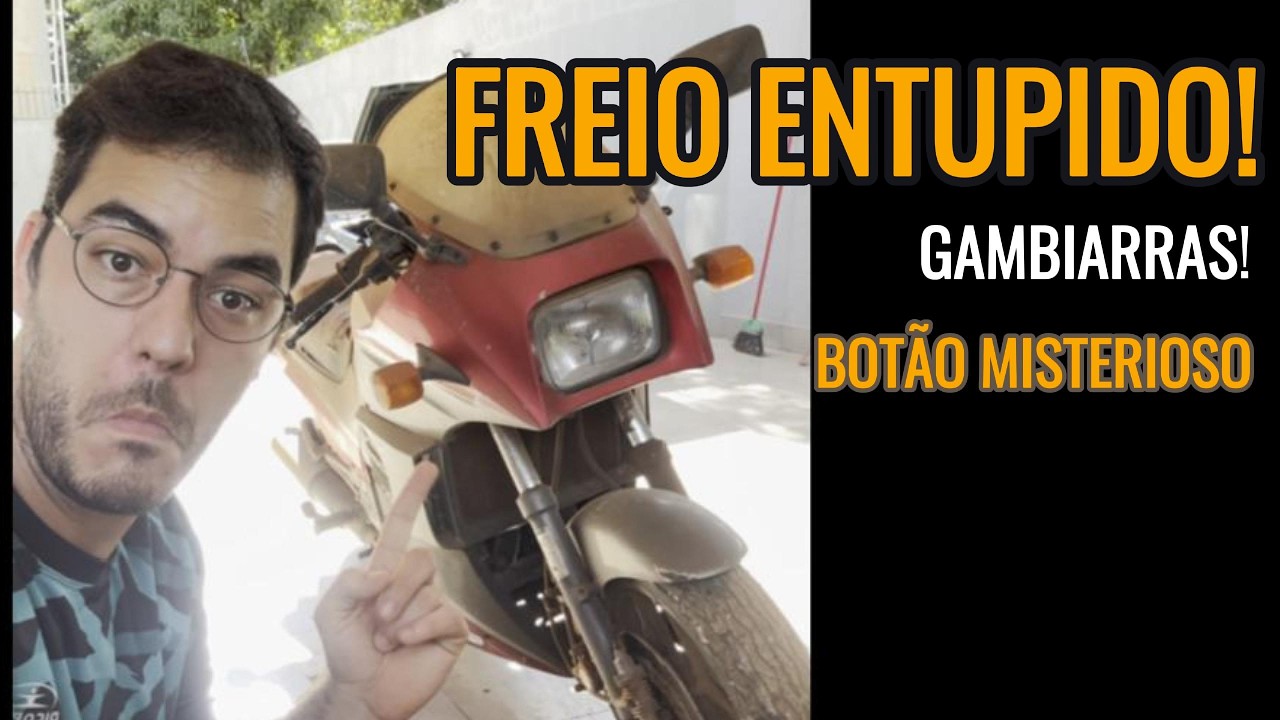 GPZ900R 1985 EP.2: Desmontagem da frente da GPZ900R com gambiarras, botão misterioso e surpresas