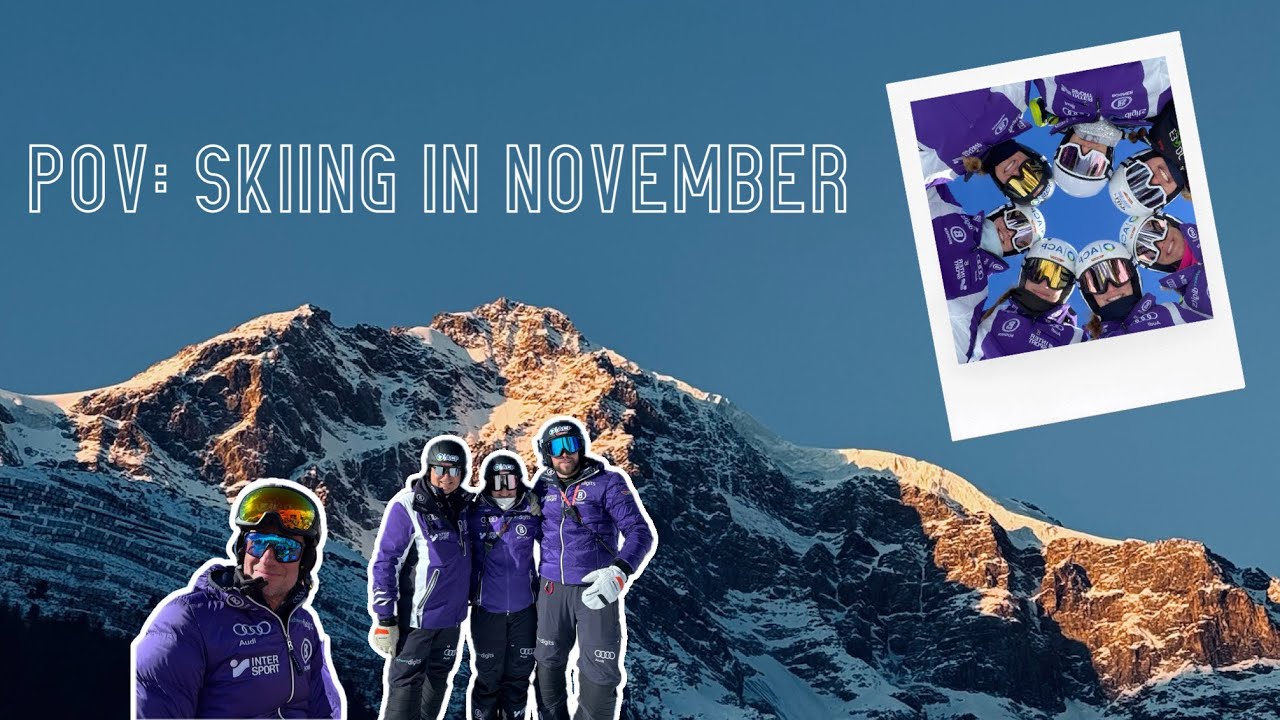 pov: skiing in November 