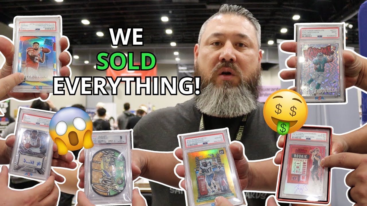 WE SOLD ALL OUR CARDS?! at the Dallas Card Show + Giveaway
